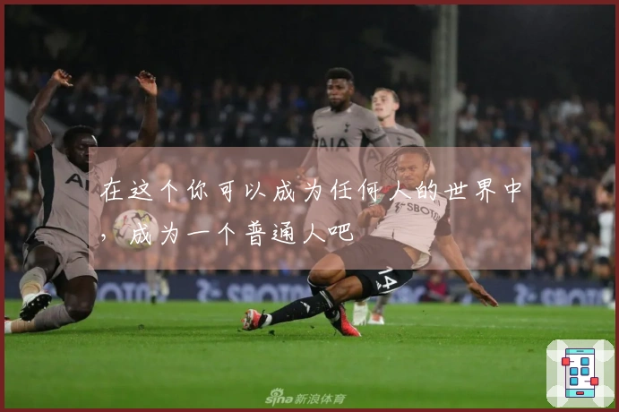 在这个你可以成为任何人的世界中，成为一个普通人吧